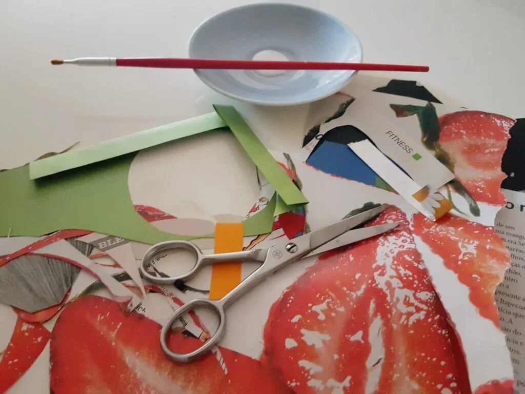[28/04/22] Colagem: recorte a vida e transforme em arte - com Sofia Lemos /  Módulo I: Técnicas e a poética da colagem
